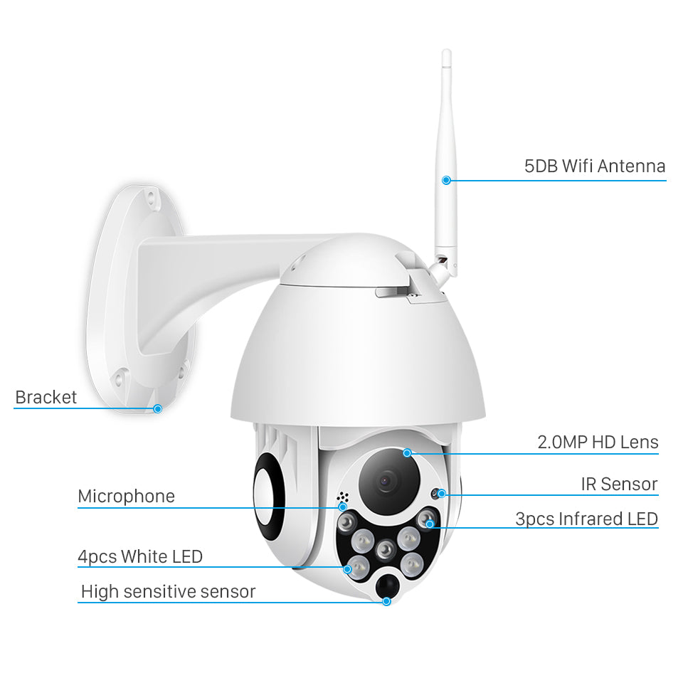 Automatic Tracking Waterproof Wireless Monitoring Camera