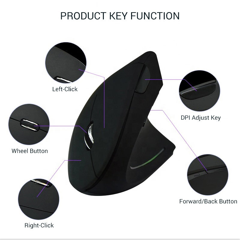 Ergonomic Rechargeable Wireless Mouse