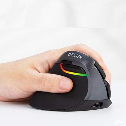 Wireless Silent Charging Ergonomic Vertical Left-Handed Mouse