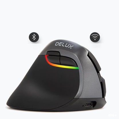 Wireless Silent Charging Ergonomic Vertical Left-Handed Mouse